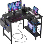 TIQLAB Small Computer Desk, 40 Inch L Shaped Desk
