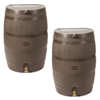 RTS Home Accents 50-Gallon Rain Barrel with Brass Spigot