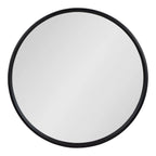 Kate and Laurel Travis Round Wood Accent Wall Mirror