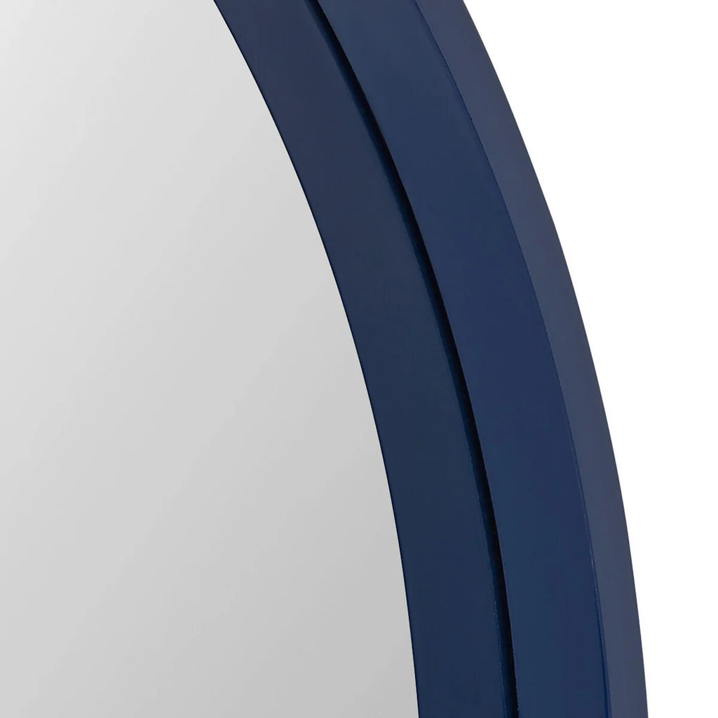 Kate and Laurel Travis Round Wood Accent Wall Mirror