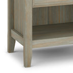 WYNDENHALL Halifax SOLID WOOD 24 inch Wide Bedside Nightstand Table