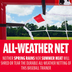 FRANKLIN SPORTS Baseball Rebounder and Pitchback Trainer Net