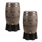 RTS Home Accents 50-Gallon Rain Barrel with Brass Spigot