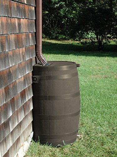 RTS Home Accents 50-Gallon Rain Barrel with Brass Spigot