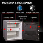 SENTRYSAFE Digital Safe Box - Waterproof & Fireproof Alloy Steel