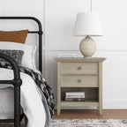 WYNDENHALL Halifax SOLID WOOD 24 inch Wide Bedside Nightstand Table