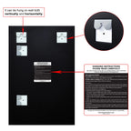 Frameless Beveled Prism Wall Mirror-Square/Rectangluar - Clear