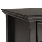 WYNDENHALL Halifax SOLID WOOD 24 inch Wide Bedside Nightstand Table