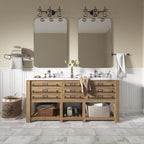 TOOLKISS Aluminum Alloy Round Corner Frame Vanity Mirror
