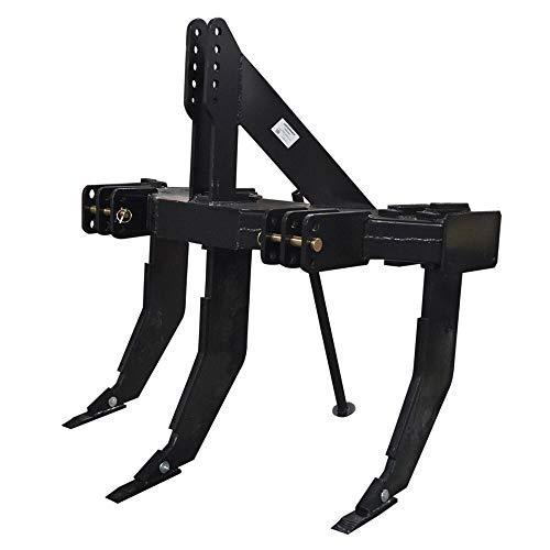 3 Shank Subsoiler Ground Ripper Fits 3 Point Tractor 1 & 2 Quick Hitch Compatible