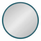 Kate and Laurel Travis Round Wood Accent Wall Mirror