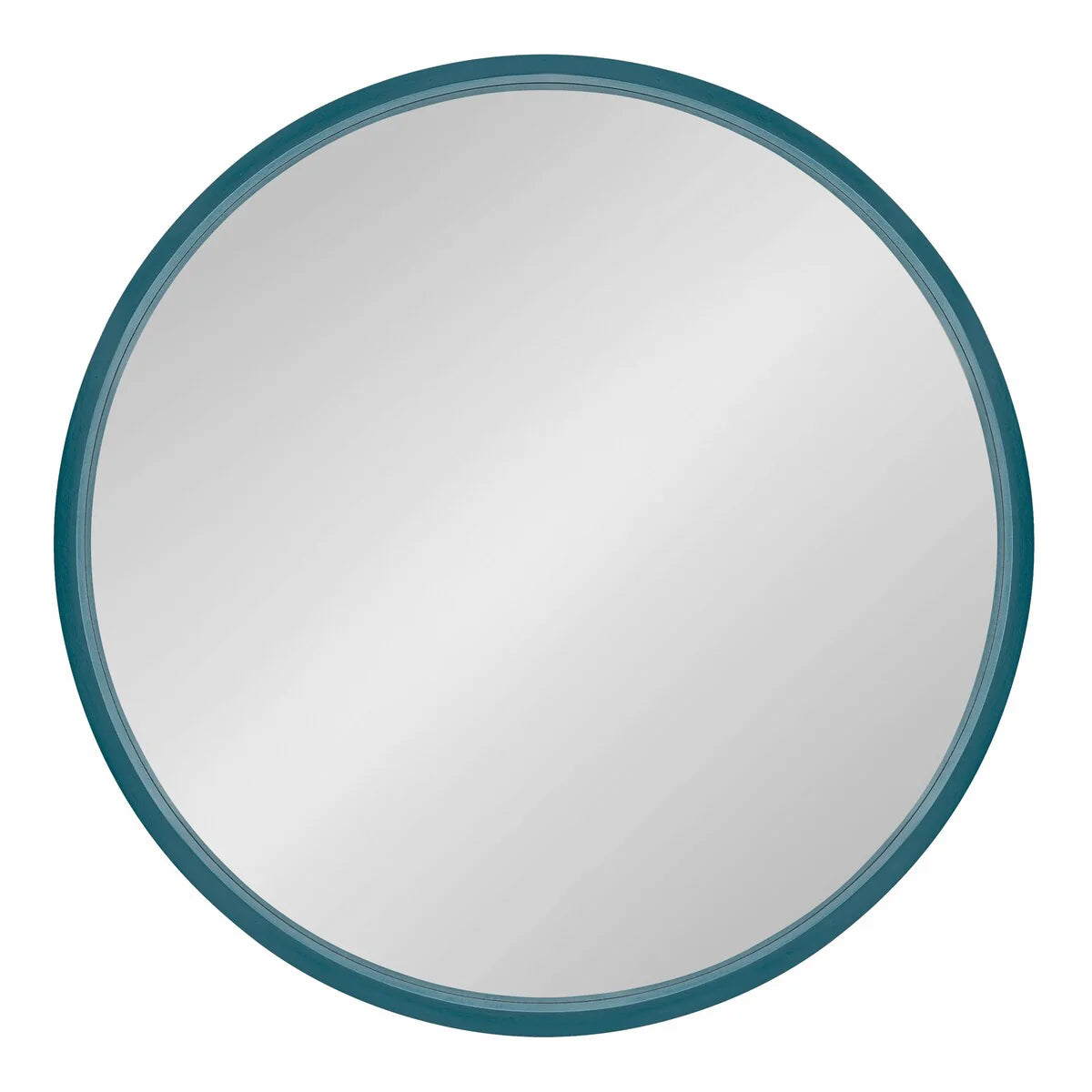 Kate and Laurel Travis Round Wood Accent Wall Mirror