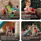 STEP2 Woodland Climber II Kids Playset with Slide & Wall