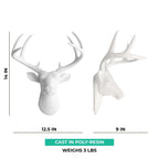 Wall Charmers White Deer Head