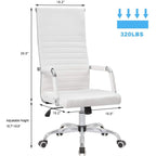 Homall Ribbed Office Chair High Back Conference Chair
