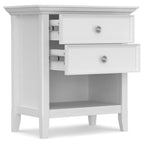 WYNDENHALL Halifax SOLID WOOD 24 inch Wide Bedside Nightstand Table
