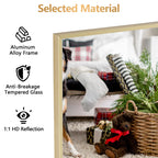 64x21 Full Length Floor Mirror with Stand Aluminum Alloy Frame,Wall-Mounted Mirror