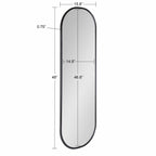 Kate and Laurel Caskill Capsule Framed Wall Mirror