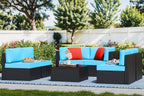 VONGRASIG 5 Piece All-Weather Patio Furniture Set with Ottoman