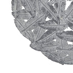 Madison Park Rosalie Textured Feather 3-piece Metal Disc Wall Decor Set
