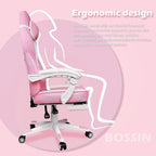 BOSSIN Racing Style Gaming Chair,300 lbs Big and Tall gamer chair High Back Computer Chair