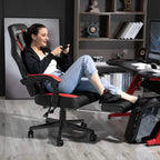 LEMBERI Video Game Chair with Footrest - Big & Tall 400Lb Capacity