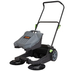 VEVOR Walk-Behind Hand Push Floor Sweeper, 5-Gallon Waste Container