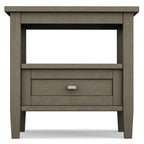 WYNDENHALL Norfolk SOLID WOOD 20 inch Wide Rectangle Transitional End Side Table - 20 inch Wide