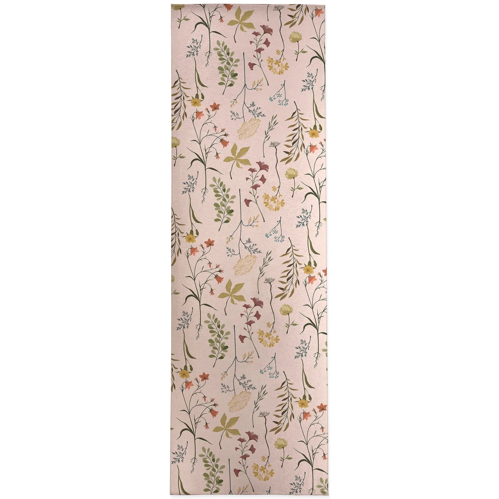 FALL BOTANICALS BLUSH Kitchen Mat By Kavka Designs