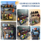 MYTHINGLOGIC Garage Ball Storage Organizer for Sports Equipment