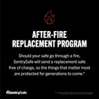 SENTRYSAFE Waterproof Fireproof Alloy Steel Digital Safe 1.23 cu ft