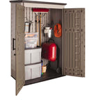 Outdoor Storage Shed, 52 Cu.Ft., Weather-Resistant, Lockable Doors