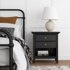 WYNDENHALL Halifax SOLID WOOD 24 inch Wide Bedside Nightstand Table