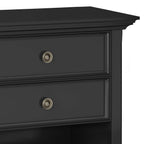 WYNDENHALL Halifax SOLID WOOD 24 inch Wide Bedside Nightstand Table
