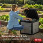 KETER Denali 200 Gallon Resin Deck Box for Outdoor Storage