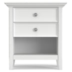 WYNDENHALL Halifax SOLID WOOD 24 inch Wide Bedside Nightstand Table