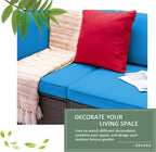 DEVOKO 5 Pieces All-Weather Patio Furniture Set with Cushions