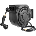 Hose Reel 1/2 in x 100 ft, 180�� Swivel Wall-Mounted Garden Hose Reel