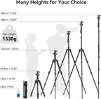 SmallRig Camera Tripod, 71" Foldable Aluminum Tripod/Monopod