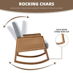 Living room Comfortable rocking chair living room chair Armchair Upholstered Tall Back Accent Glider Rocker