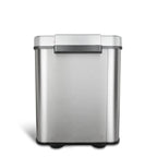 NINESTARS 18 Gallon Dual Compartment Motion Sensor Trash Can DZT-70-11R