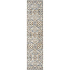 JONATHAN Y Brandy Bohemian Medallion Low-Pile Machine-Washable Cream/Terra Area Rug