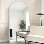 Modern Arched Full Length Aluminum Alloy Floor Mirror Standing Mirror
