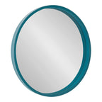 Kate and Laurel Travis Round Wood Accent Wall Mirror