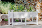68.5"W x 24"L Vinyl Raised Planter with Extension Kit