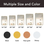 Wall Mirror Vanity Mirror Bathroom Mirror with Round Corner (1 Piece)