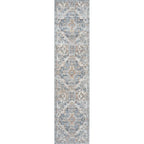 JONATHAN Y Brandy Bohemian Medallion Low-Pile Machine-Washable Cream/Terra Area Rug