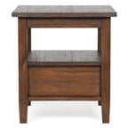 WYNDENHALL Norfolk SOLID WOOD 20 inch Wide Rectangle Transitional End Side Table - 20 inch Wide