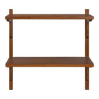 Kate and Laurel Meridien Mid-Century Wall Shelves - 24x8x24