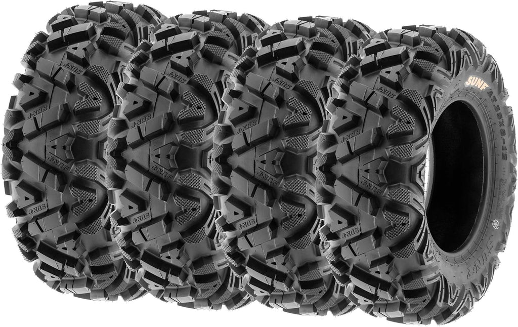 SUNF Power.I ATV UTV All-Terrain Tires Set of 4 25X8-12 25X10-12